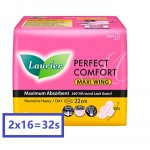 Laurier Perfect Comfort Super Maxi Wing 2 x 16 Pads